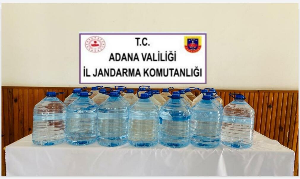 Adana’da 120 litre sahte içki ele geçirildi