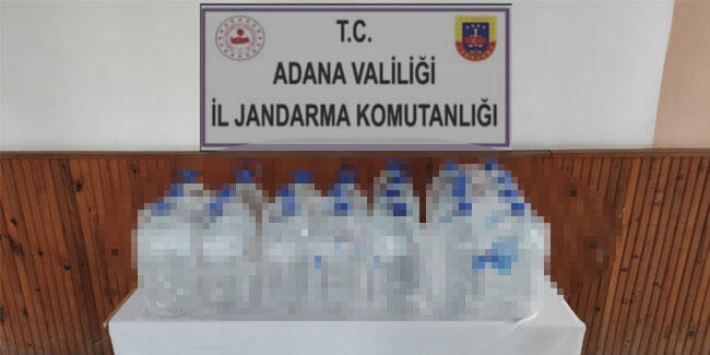 Adana’da sahte içki operasyonu