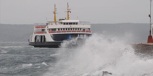 Son dakika haberi… Feribot seferlerine fırtına engeli