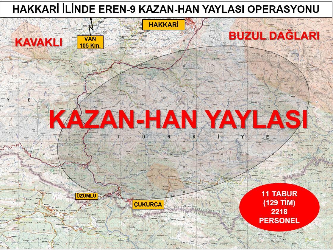 Son dakika… Hakkari’de ‘Eren-9 Kazan-Han Yaylası Operasyonu’ başlatıldı