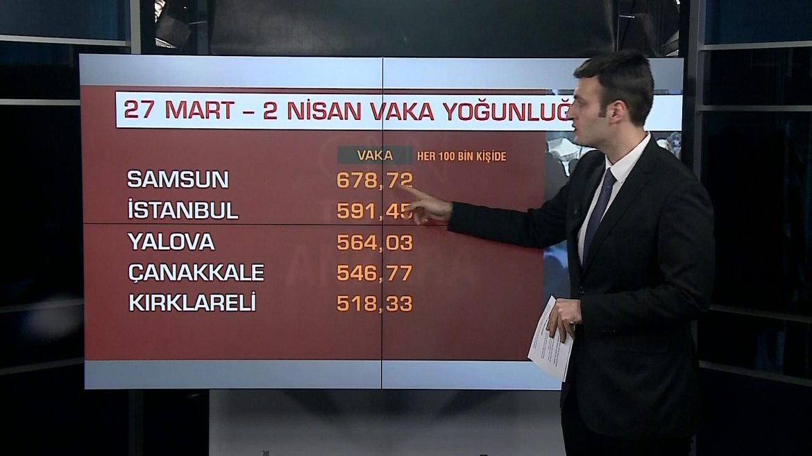 İl il vaka haritası güncellendi