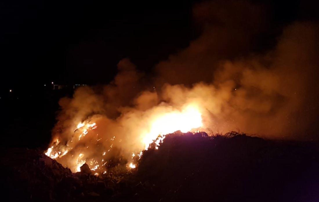 Kayseri’de eski taş ocağı arazisinde yangın!