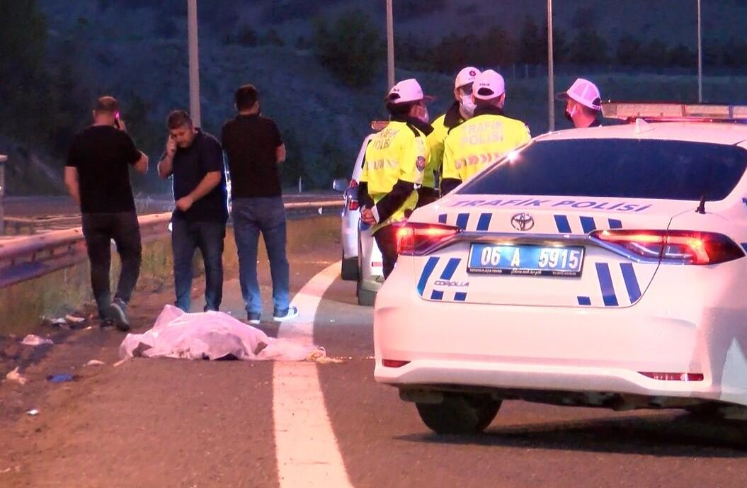 Ankara’da, devrilen motosikletteki 2 kişi öldü