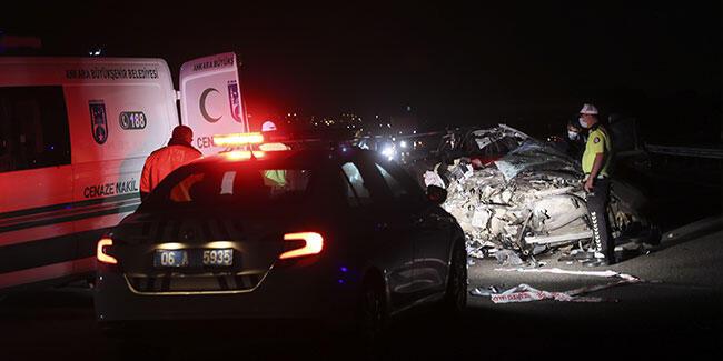 Ankara Çevre Yolu’nda otomobil TIR’a arkadan çarptı: 3 ölü, 1 yaralı