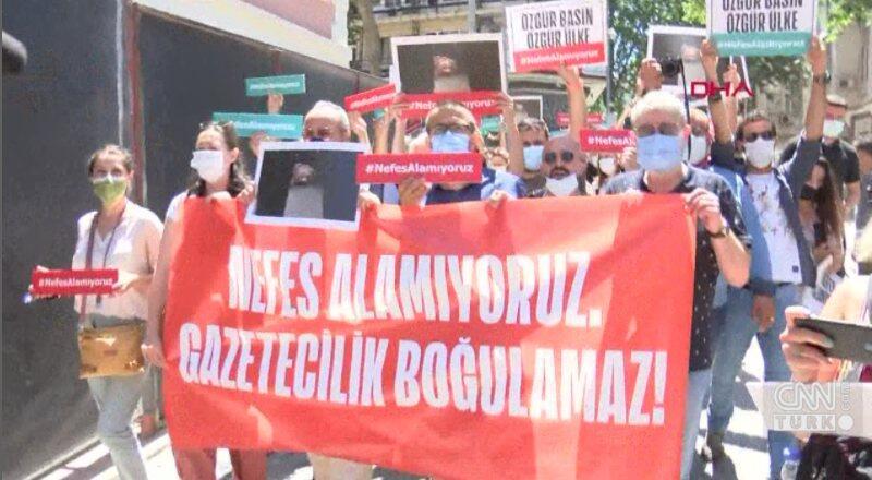 Gazeteciye polis müdahalesi 3 ilde protesto edildi