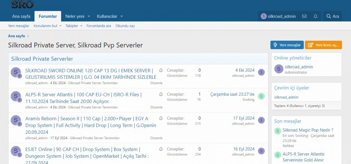 Bu Hafta Açılacak Silkroad Private Serverler